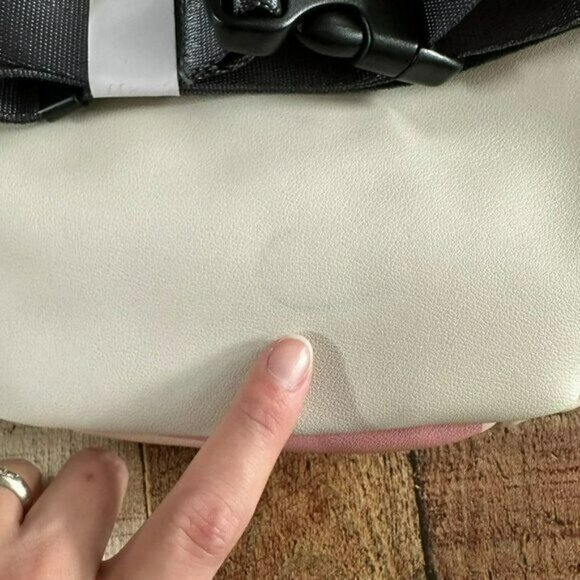 Rodan and fields blush pink and cream fanny pack adjustable hip bag - Picture 2 of 8